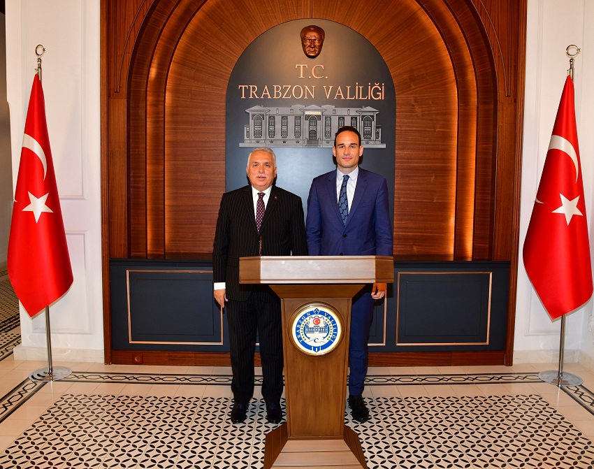 Vali Aziz Yıldırım, Slovenya Cumhuriyeti Ankara Büyükelçisi Gorazd Rencelj Makamında Kabul Etti