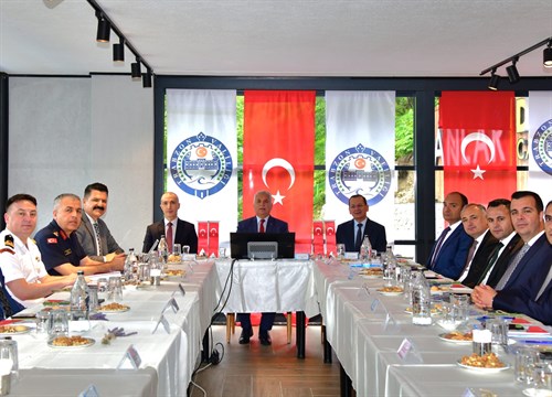 İl Güvenlik ve Asayiş Koordinasyon Kurulu Toplantısı Vali Yıldırım Başkanlığında Yapıldı 