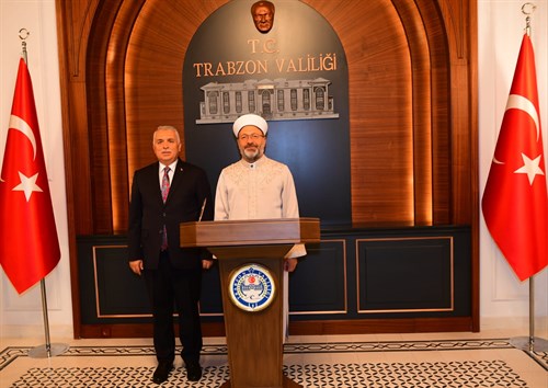 Diyanet İşleri Başkanı Prof. Dr. Ali Erbaş Vali Aziz Yıldırım'ı Ziyaret Etti