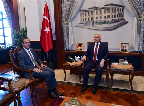 26. ve 27. Dönem AK Parti Trabzon Milletvekili Cora'dan Vali Aziz Yıldırım'a Ziyaret